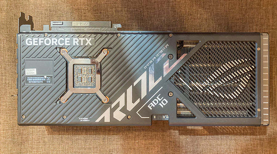 High-performance GPU card displayed during in-store review at PayMore Thornton