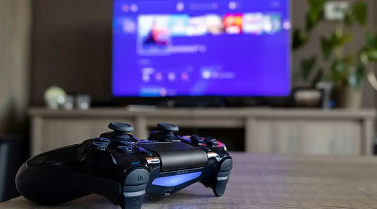 Video game consoles displayed during in-store review at PayMore Thornton