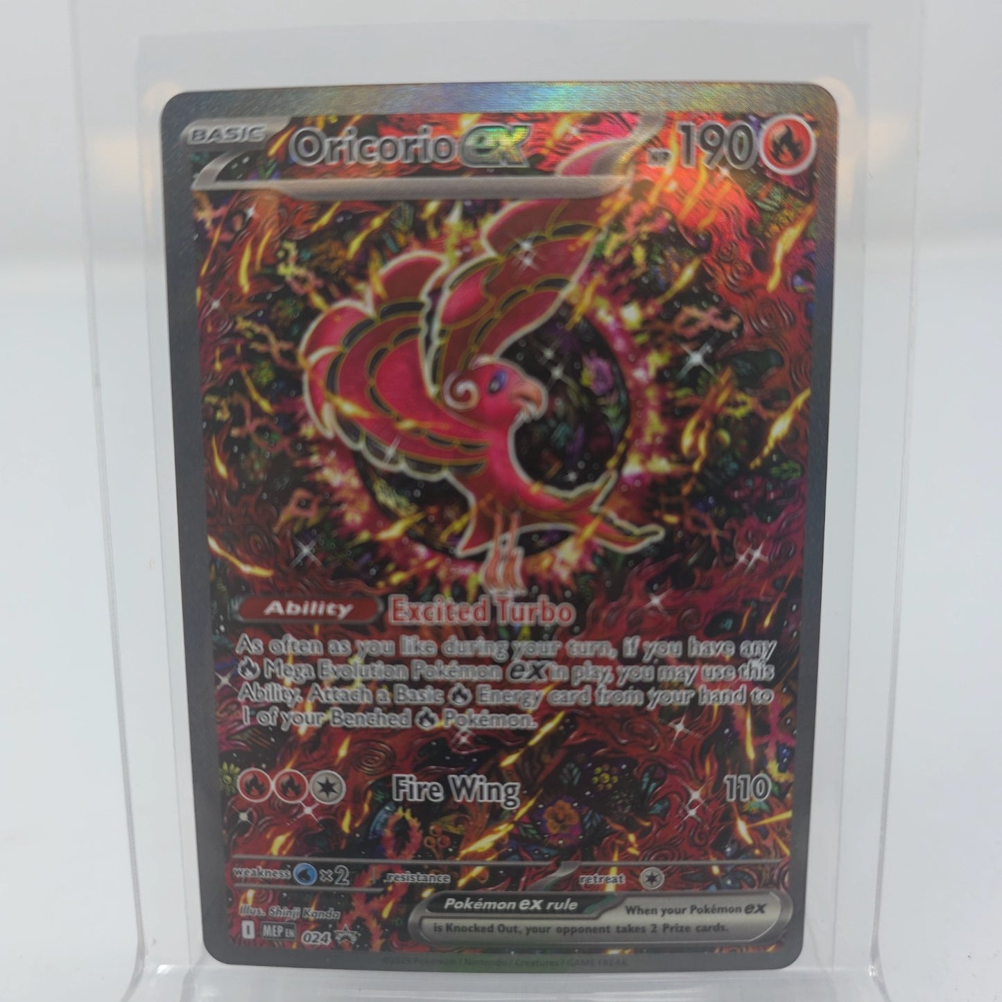 Oricorio EX 2025 Pokemon Mega Evolution Black Star Promo #24 CGC Authenticated 9.5 Card