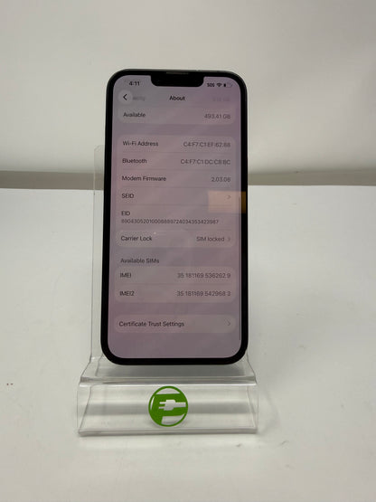 AT&T Apple iPhone 16e 512GB Black A3212