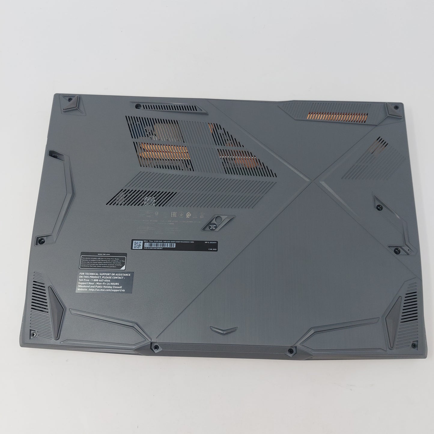 MSI Thin 15 b13VE 15.6" i5-13420H 2.1GHz 16GB RAM 512GB SSD GeForce RTX 4050